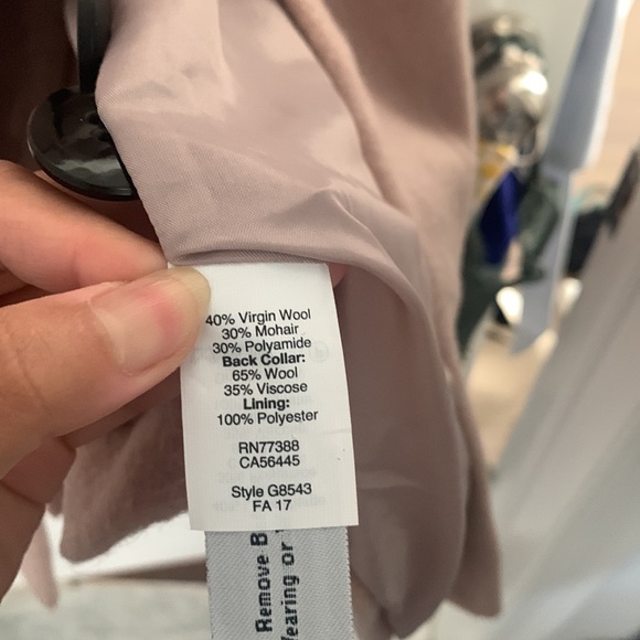 NWT Madewell atlas coat in blush pink size 4 - Picture 4 of 5